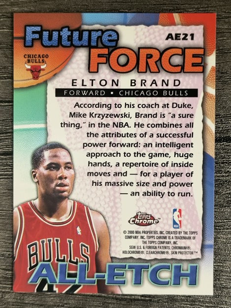 1999-00 Topps Chrome All-Etch #AE21 Elton Brand