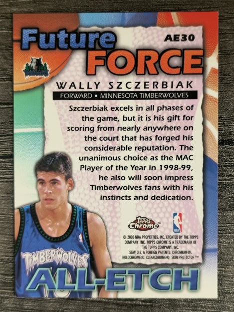 1999-00 Topps Chrome All-Etch #AE30 Wally Szczerbiak