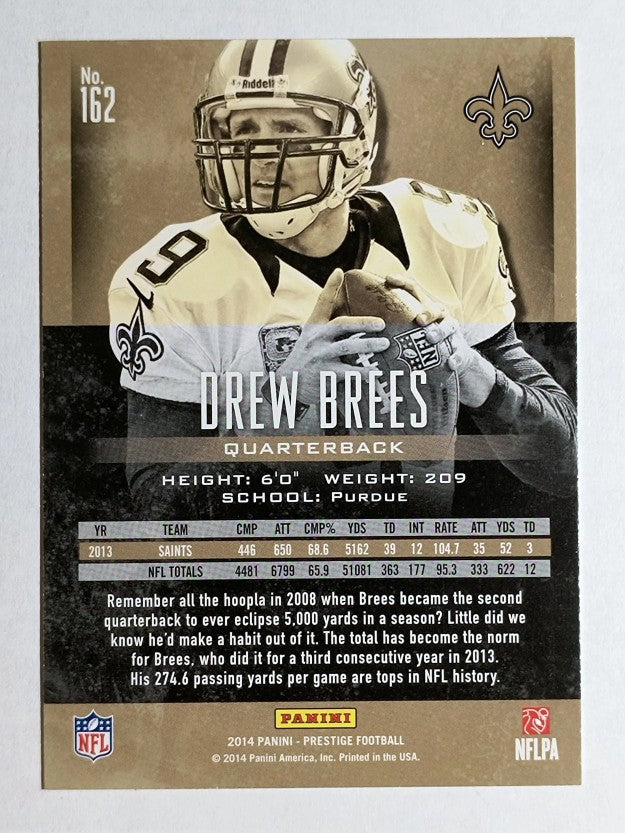 2014 Prestige #162 Drew Brees