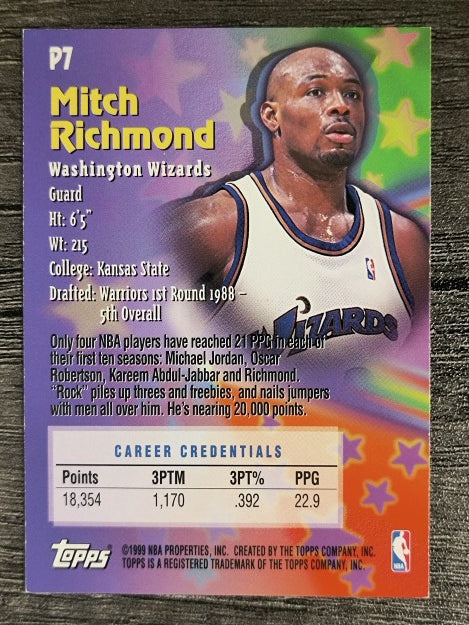 1999-00 Topps Patriarchs #P7 Mitch Richmond