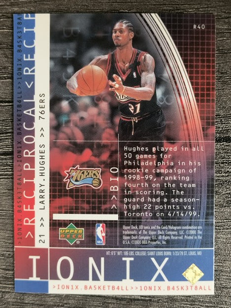 1999-00 UD Ionix Reciprocal #40 Larry Hughes