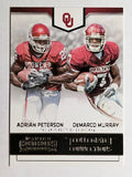 2016 Contenders Draft Collegiate Connections #14 Adrian Peterson/DeMarco Murray