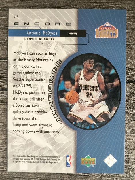 1999-00 Upper Deck Encore Jamboree #J4 Antonio McDyess