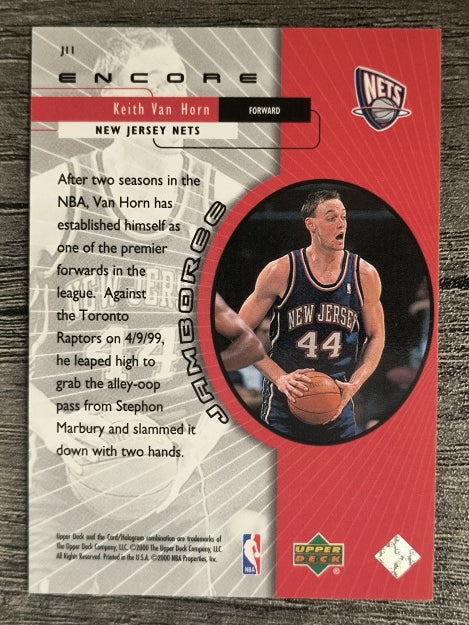 1999-00 Upper Deck Encore Jamboree #J11 Keith Van Horn