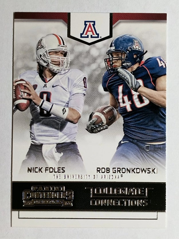 2016 Contenders Draft Picks Collegiate Connections #2 Nick Foles/Rob Gronkowski