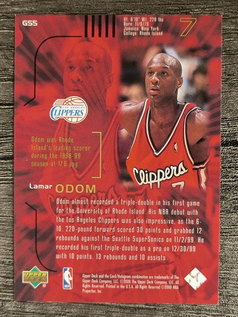 1999-00 Upper Deck Gold Reserve Gold Strike #GS5 Lamar Odom