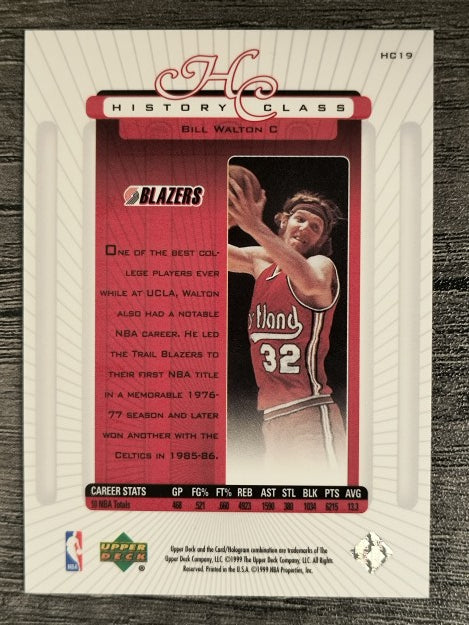 1999-00 Upper Deck History Class #HC19 Bill Walton