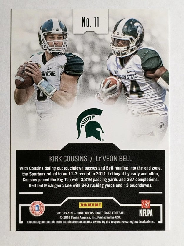 2016 Contenders Draft Picks Collegiate Connections Le'Veon Bell/Kirk Cousins