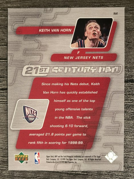 1999-00 Upper Deck MVP 21st Century NBA #N4 Keith Van Horn