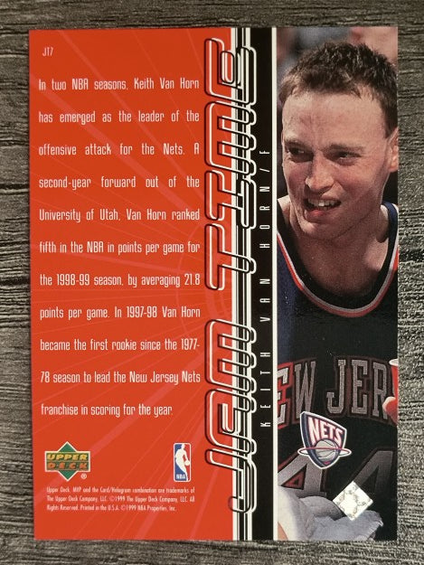1999-00 Upper Deck MVP Jam Time #JT7 Keith Van Horn