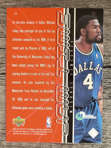 1999-00 Upper Deck MVP Jam Time #JT9 Michael Finley