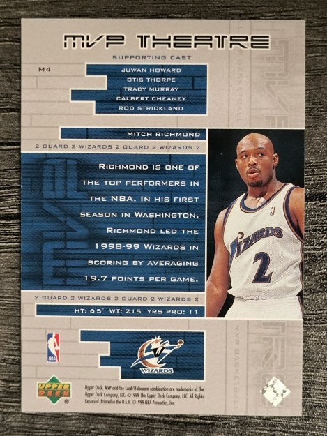 1999-00 Upper Deck MVP MVP Theatre #M4 Mitch Richmond