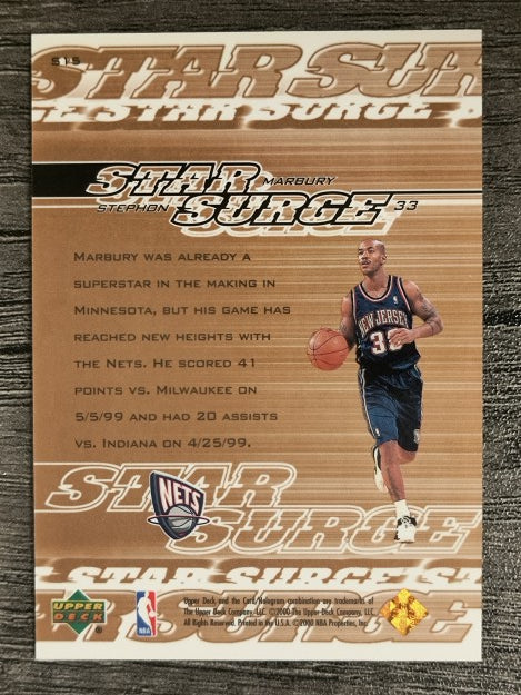 1999-00 Upper Deck Star Surge #S15 Stephon Marbury