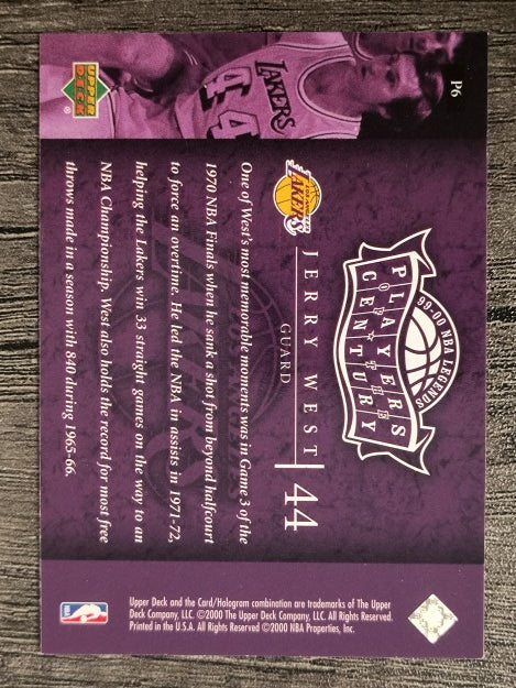 2000 Upper Deck Century Legends Players of the Century #P6 Jerry West