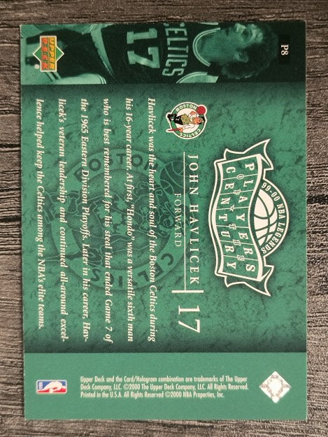2000 Upper Deck Century Legends Players of the Century #P8 John Havlicek