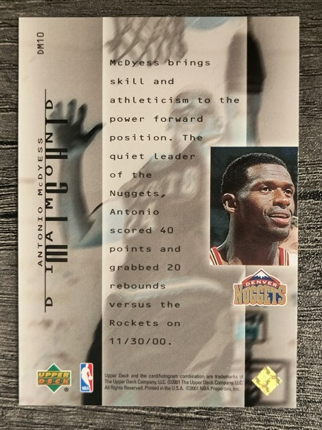 2000-01 Black Diamond Might #DM10 Antonio McDyess