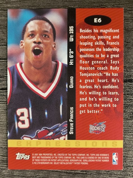 2000-01 Bowman's Best Expressions #E6 Steve Francis