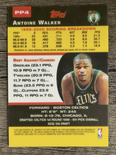 2000-01 Bowman's Best Promos #PP4 Antoine Walker
