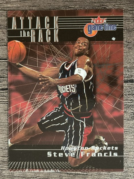 2000-01 Fleer Game Time Attack the Rack #AR20 Steve Francis