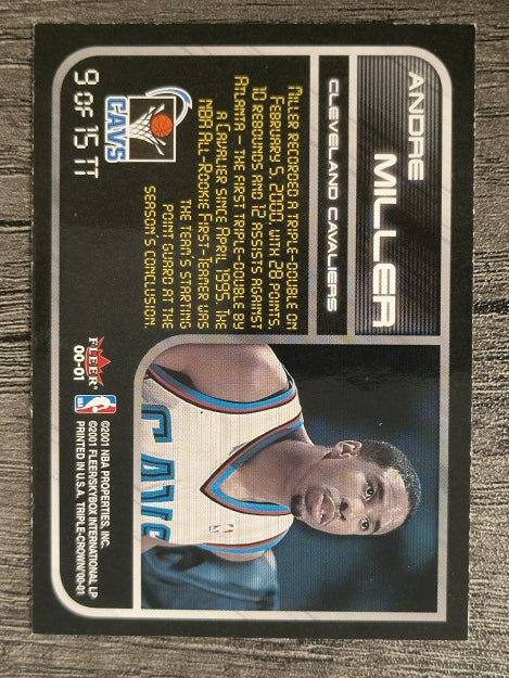 2000-01 Fleer Triple Crown Triple Threats #9 Andre Miller