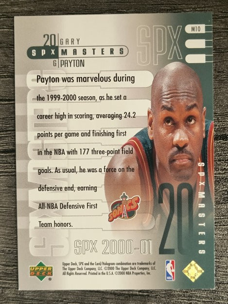 2000-01 SPx Masters #M10 Gary Payton