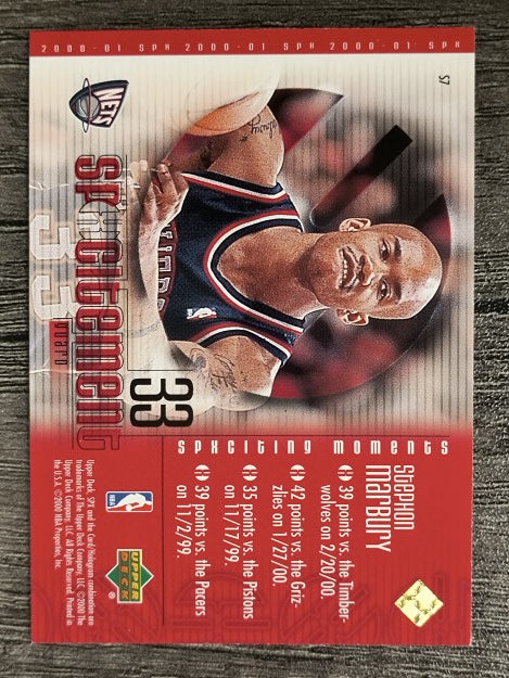 2000-01 SPx Spxcitement #S7 Stephon Marbury