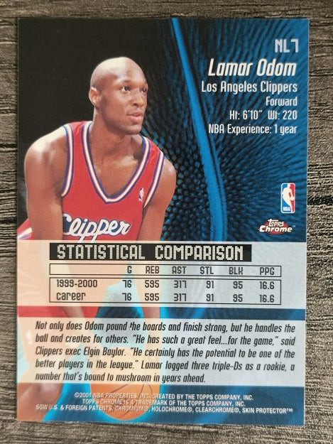 2000-01 Topps Chrome No Limit #NL7 Lamar Odom