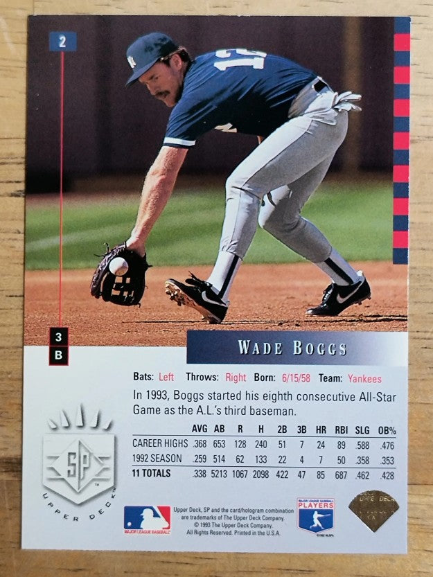 1993 SP #2 Wade Boggs AS