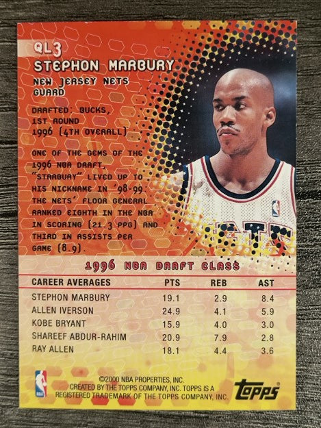 2000-01 Topps Quantum Leaps #QL3 Stephon Marbury