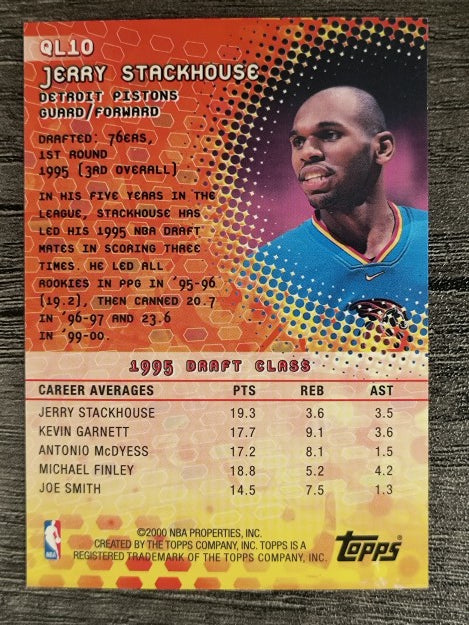 2000-01 Topps Quantum Leaps #QL10 Jerry Stackhouse