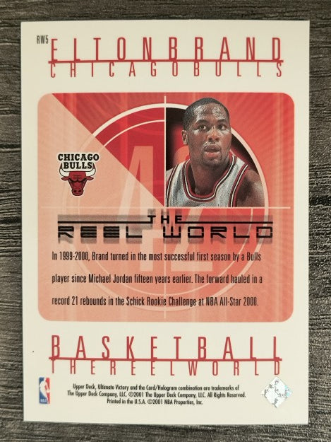 2000-01 Ultimate Victory The Reel World #RW5 Elton Brand