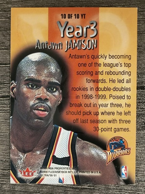 2000-01 Ultra Year 3 #YT10 Antawn Jamison