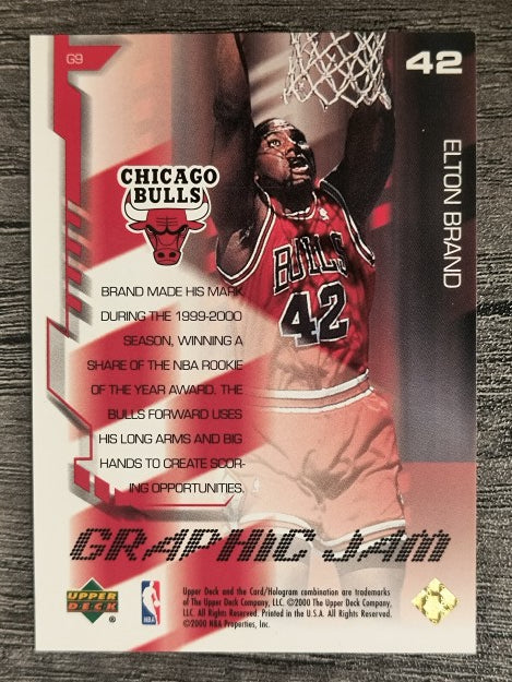 2000-01 Upper Deck Graphic Jam #G9 Elton Brand