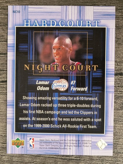 2000-01 Upper Deck Hardcourt Night Court #NC10 Lamar Odom