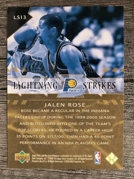 2000-01 Upper Deck Lightning Strikes #LS13 Jalen Rose
