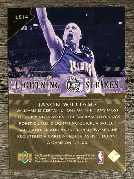 2000-01 Upper Deck Lightning Strikes #LS14 Jason Williams