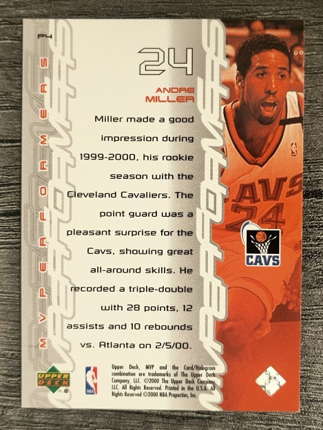 2000-01 Upper Deck MVP MVPerformers #P4 Andre Miller