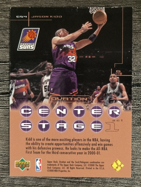 2000-01 Upper Deck Ovation Center Stage #CS4 Jason Kidd