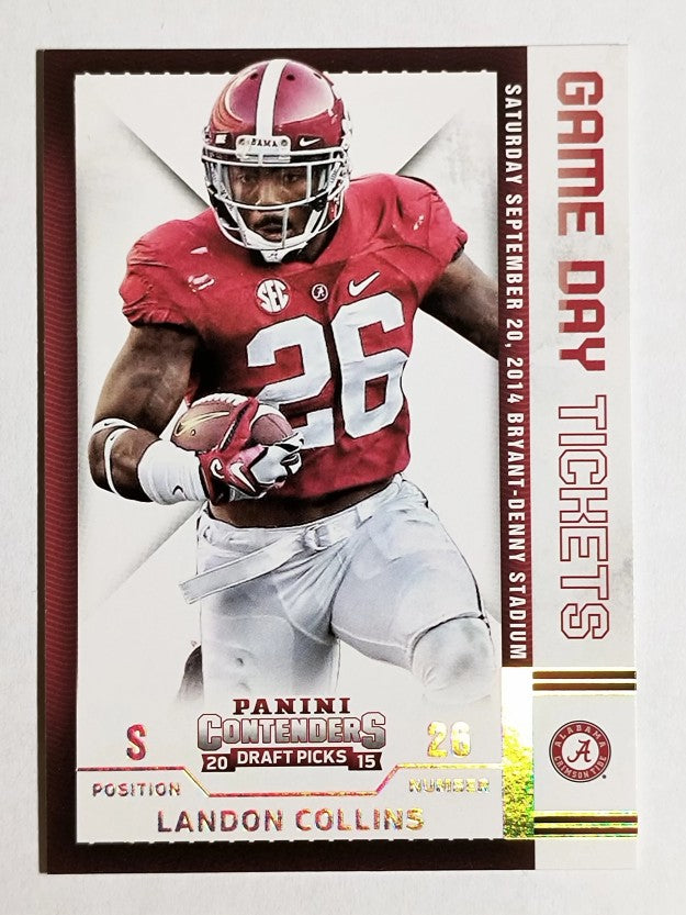 2015 Panini Contenders Draft Picks Game Day Tickets #29 Landon Collins
