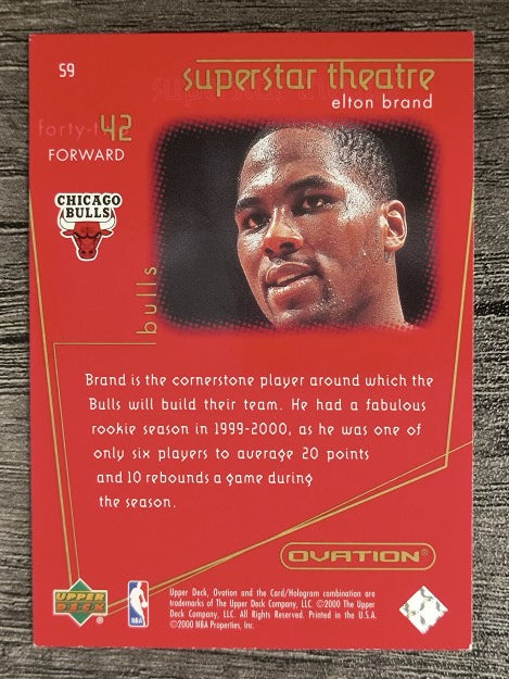 2000-01 Upper Deck Ovation Superstar Theatre #S9 Elton Brand