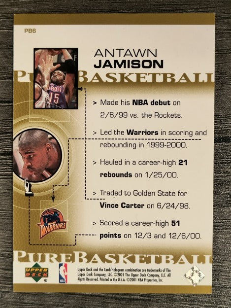 2000-01 Upper Deck Pure Basketball #PB6 Antawn Jamison