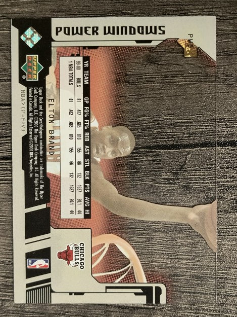 2000-01 Upper Deck Slam Power Windows #PW5 Elton Brand