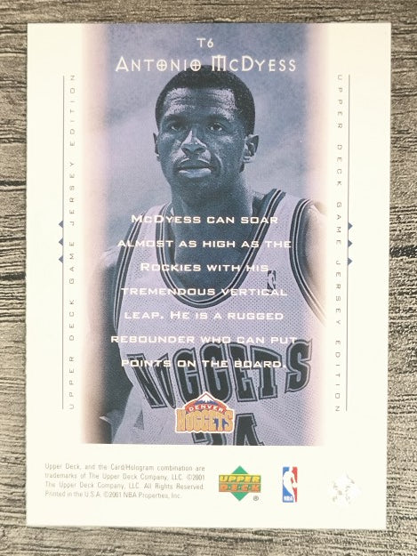 2000-01 Upper Deck Touch the Sky #T6 Antonio McDyess