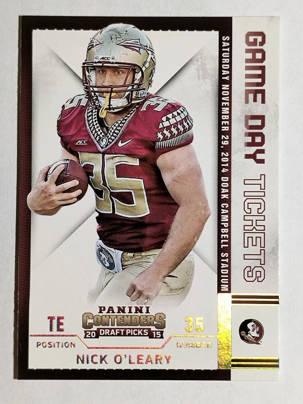 2015 Panini Contenders Draft Picks Game Day Tickets #35 Nick O'Leary