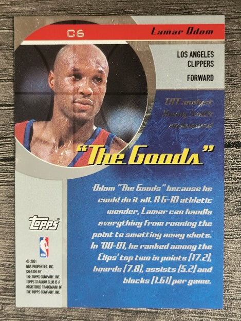 2001-02 Stadium Club NBA Call Signs #CS6 Lamar Odom