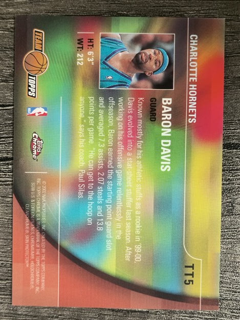 2001-02 Topps Chrome Team Topps #TT5 Baron Davis