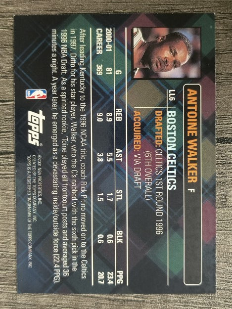 2001-02 Topps Lottery Legends #LL6 Antoine Walker