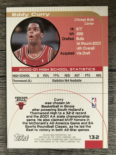 2001-02 Topps TCC Red #132 Eddy Curry