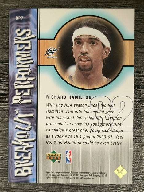 2001-02 Upper Deck Breakout Performers #BP7 Richard Hamilton