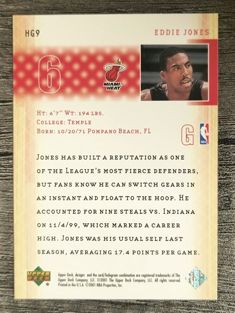 2001-02 Upper Deck Higher Ground #HG9 Eddie Jones